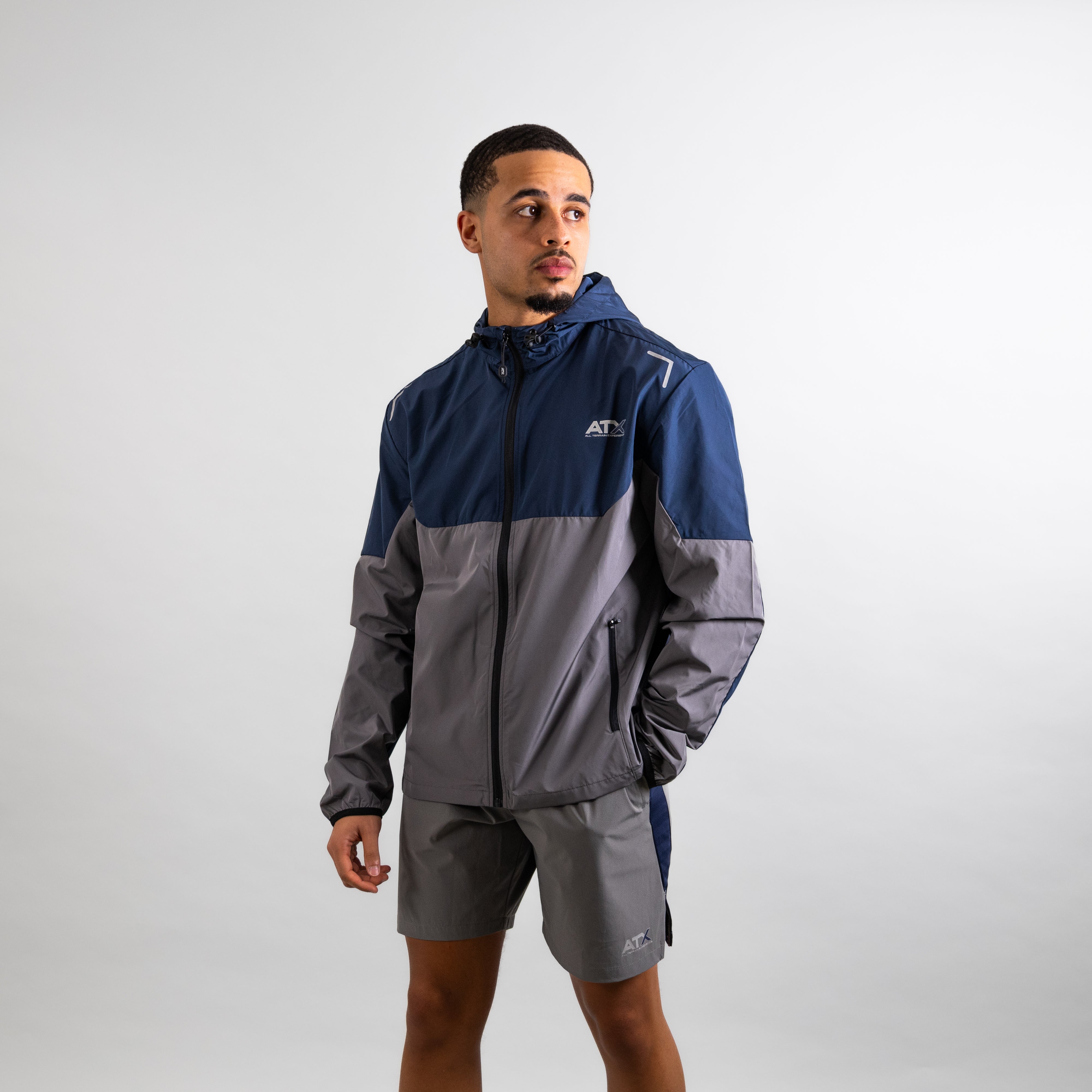 Boulder Track Jacket - Navy/Dark Grey – All Terrain Experience