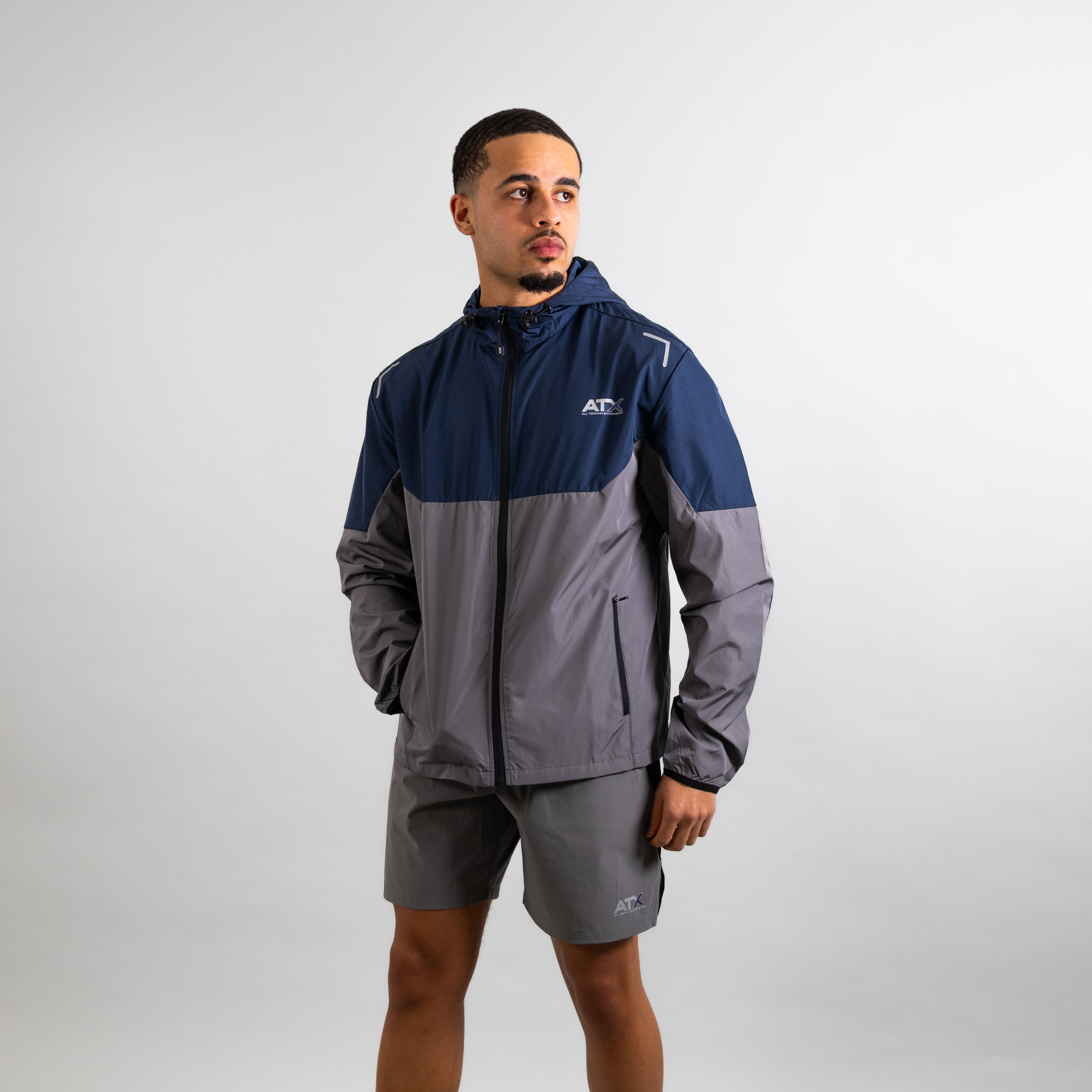 Boulder Track Jacket - Navy/Dark Grey