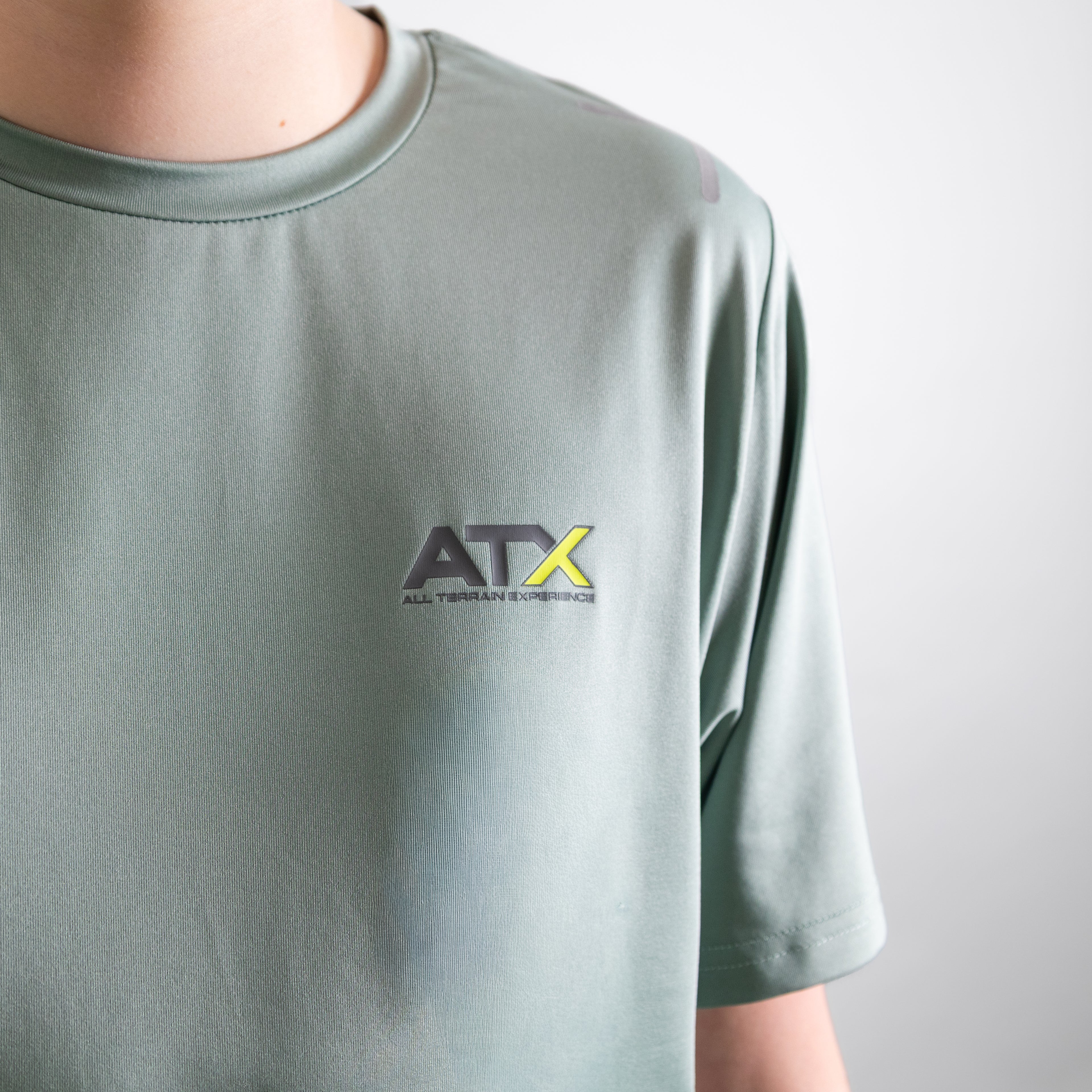 Juniors Granite T-Shirt / Shorts Set - Green/Grey