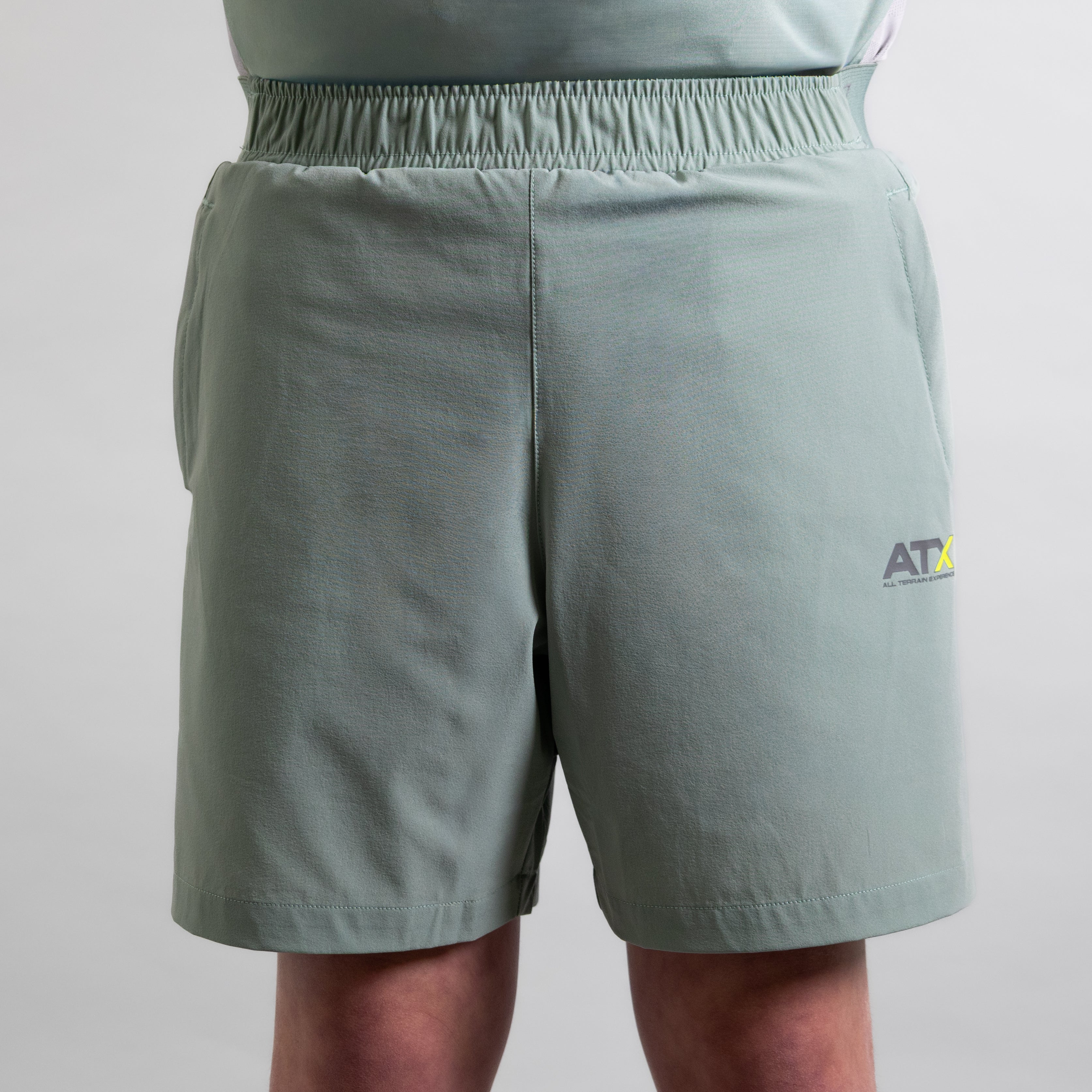 Juniors Granite T-Shirt / Shorts Set - Green/Grey