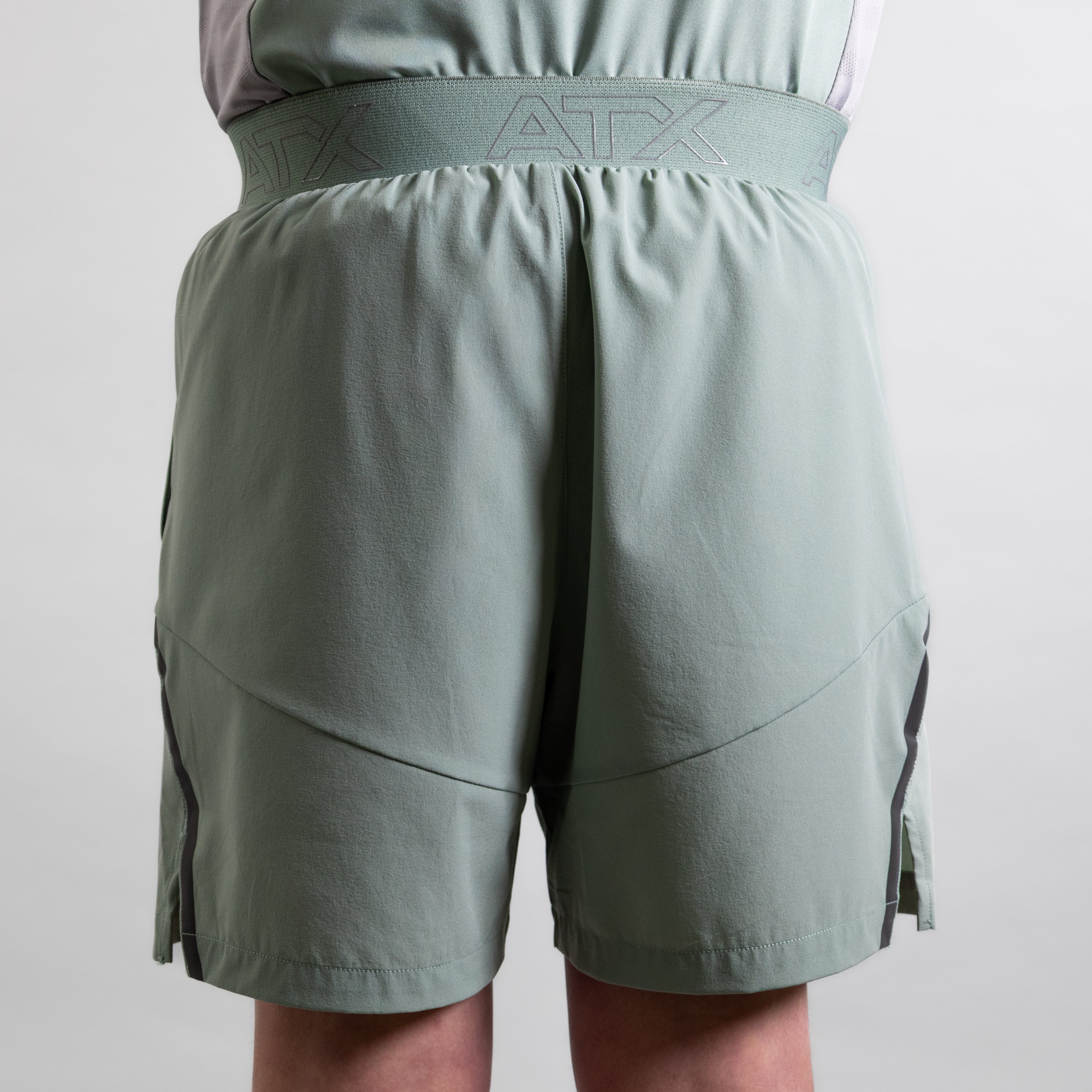 Juniors Granite T-Shirt / Shorts Set - Green/Grey