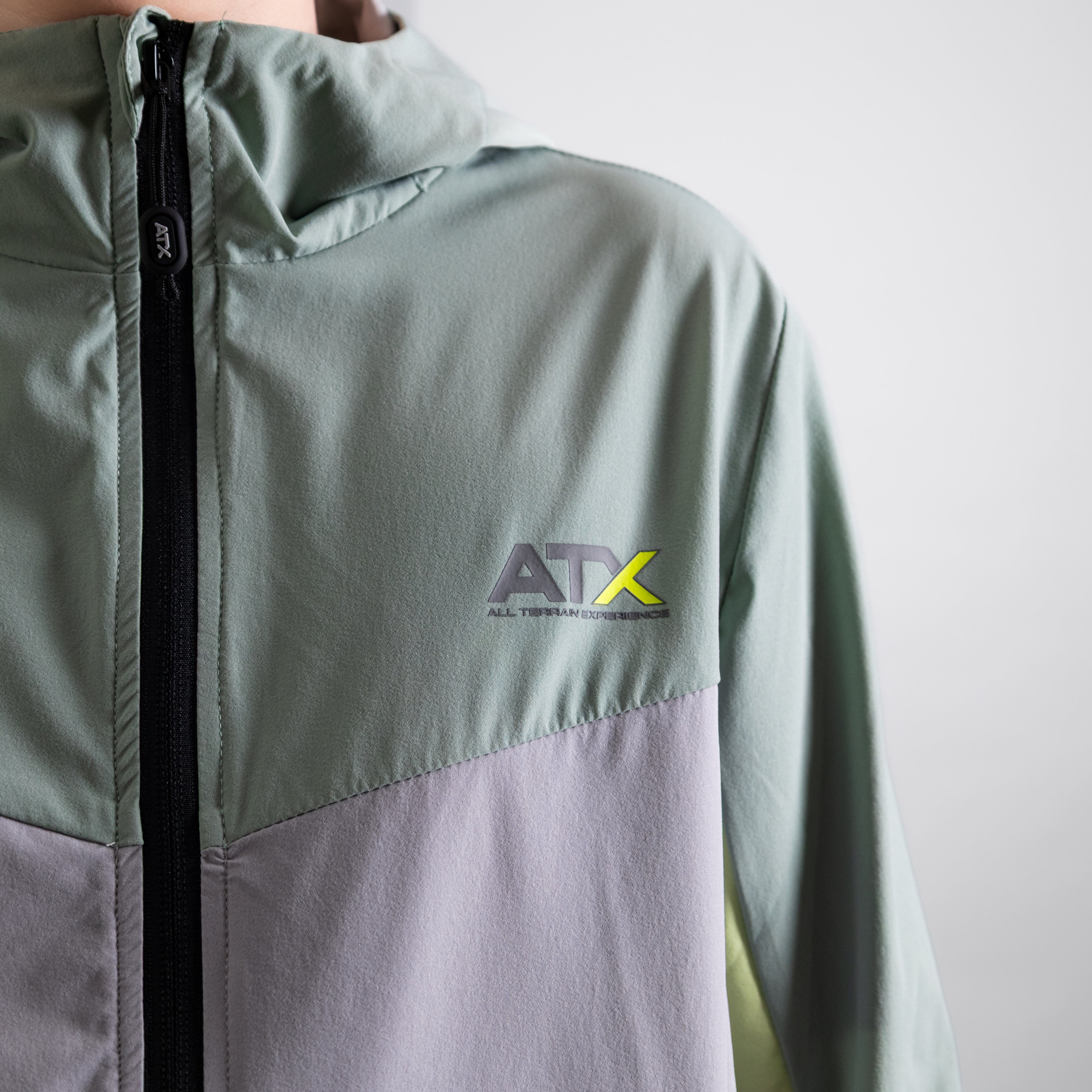 Juniors Horizon Track Jacket - Grey/Green