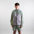Juniors Horizon Track Jacket - Grey/Green