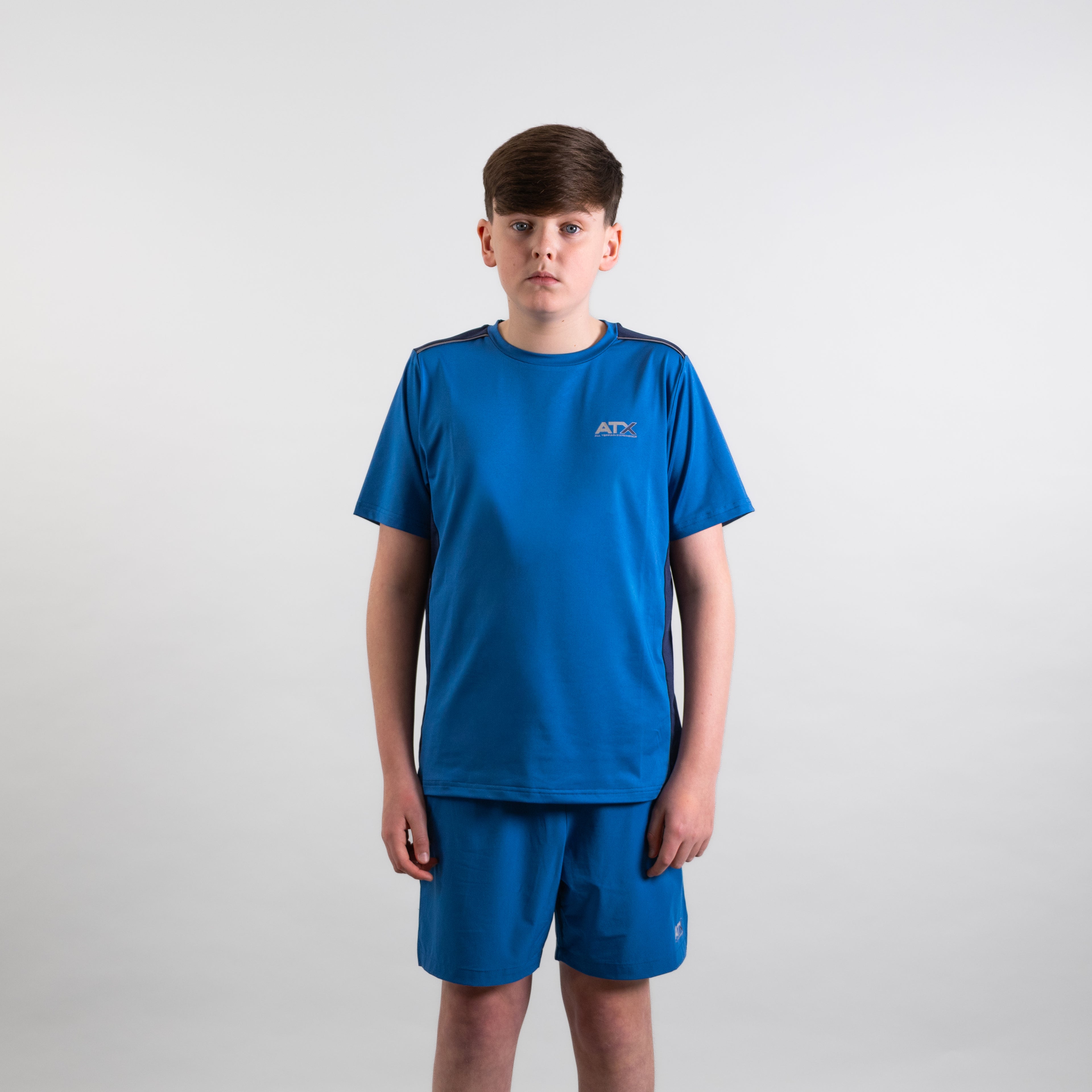Juniors Cascade T-Shirt / Shorts Set - Dark Blue/Navy