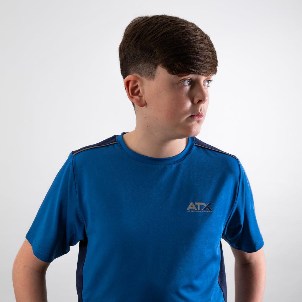Juniors Cascade T-Shirt / Shorts Set - Dark Blue/Navy