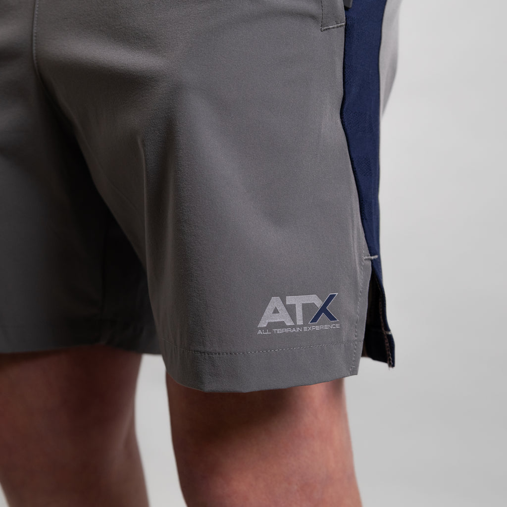 Juniors Cascade T-Shirt / Shorts Set - Dark Grey/Navy