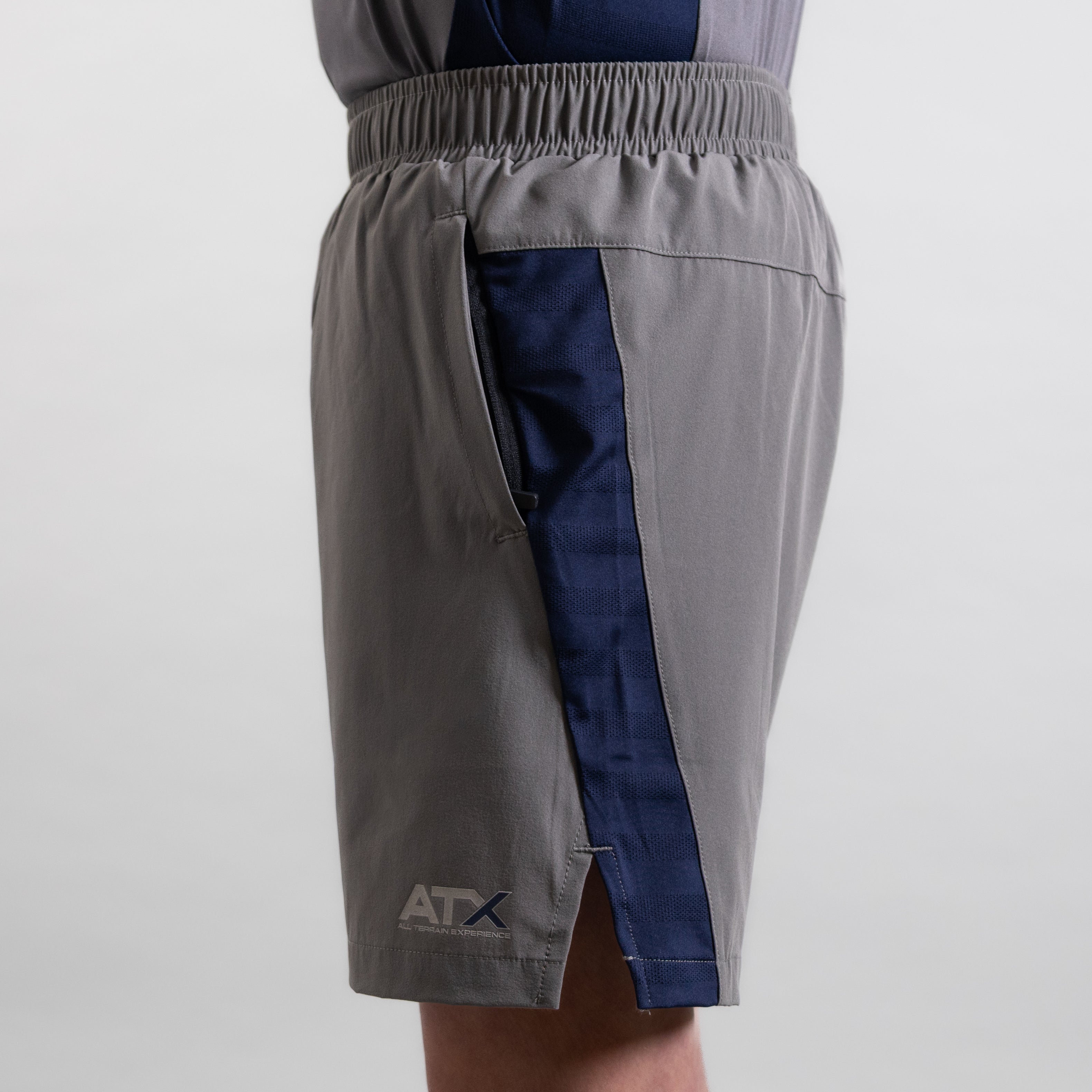 Juniors Cascade T-Shirt / Shorts Set - Dark Grey/Navy