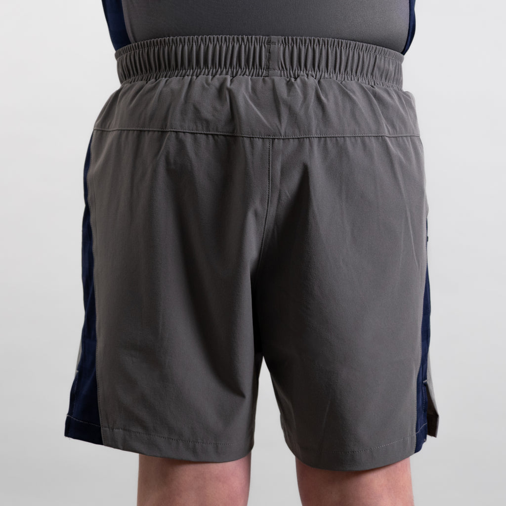 Juniors Cascade T-Shirt / Shorts Set - Dark Grey/Navy