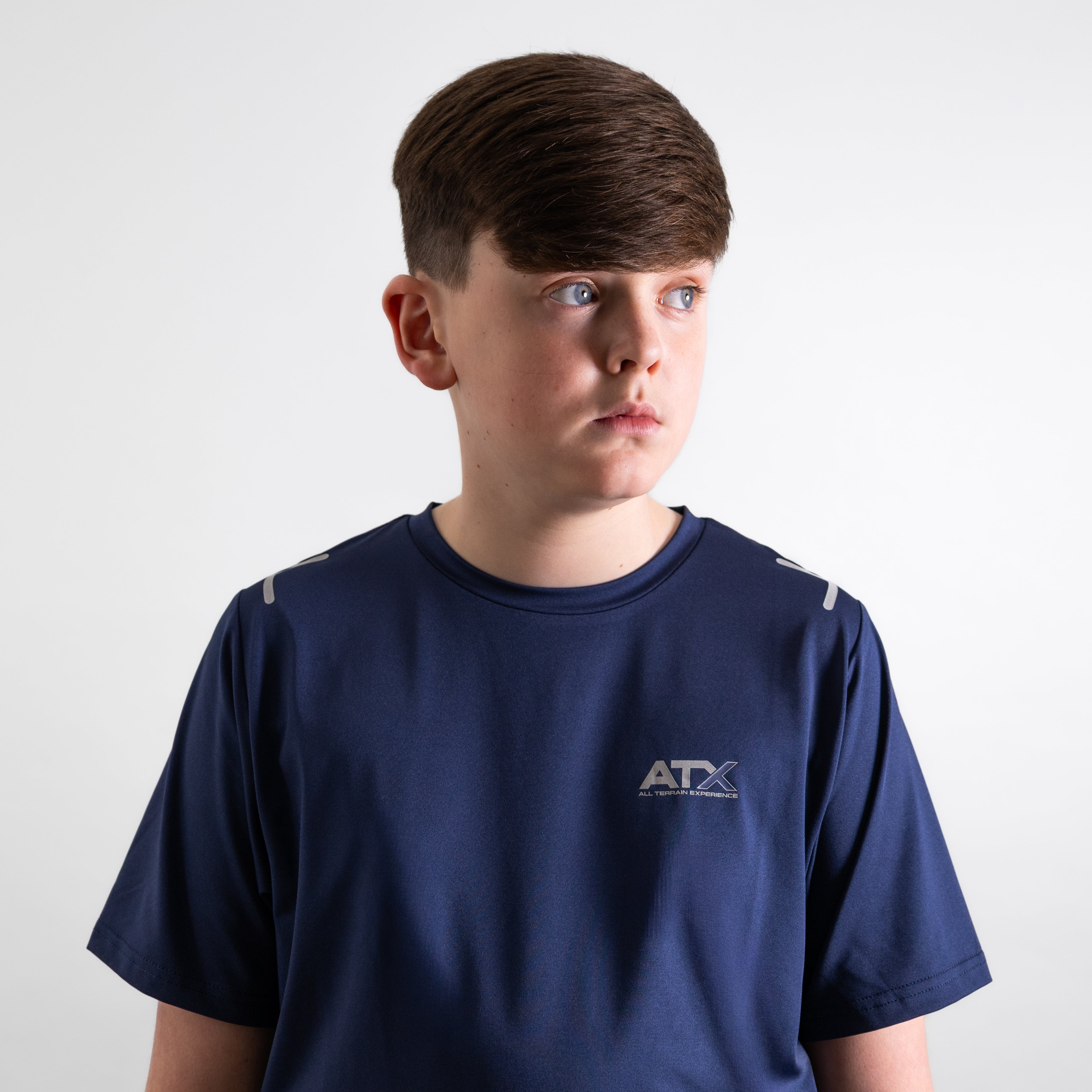 Juniors Granite T-Shirt / Shorts Set - Navy/Dark Grey