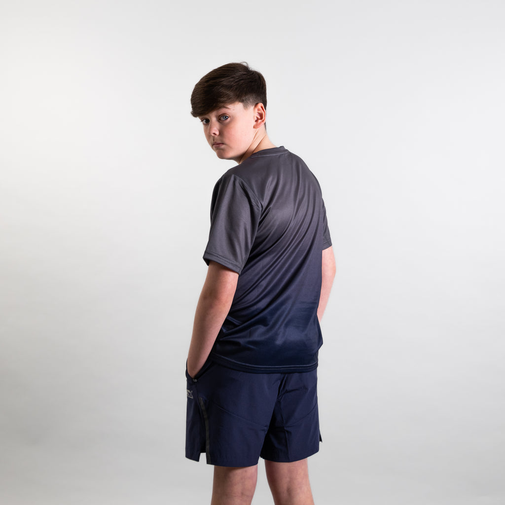 Juniors Blaze T-Shirt - Dark Grey/Navy