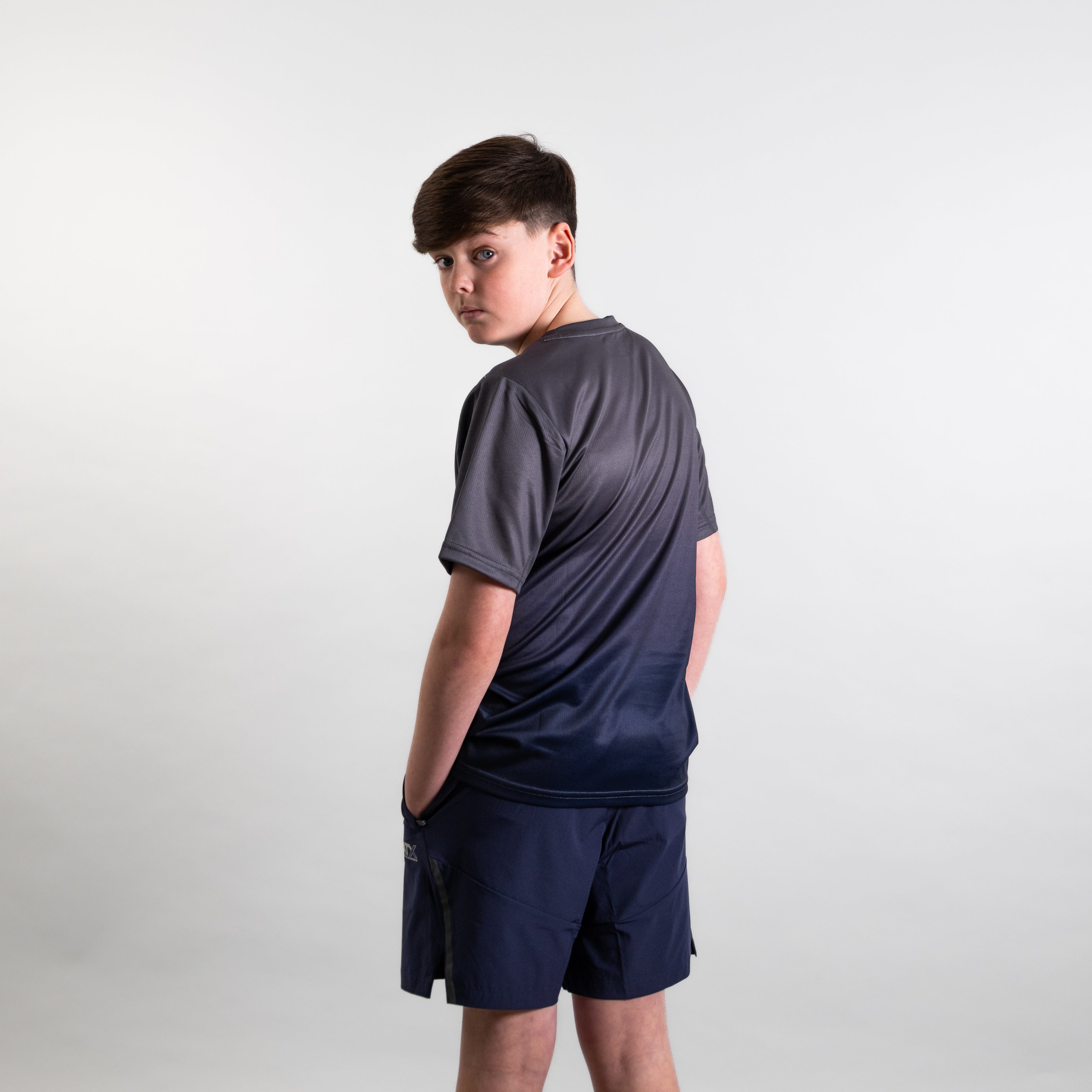 Juniors Blaze T-Shirt - Dark Grey/Navy