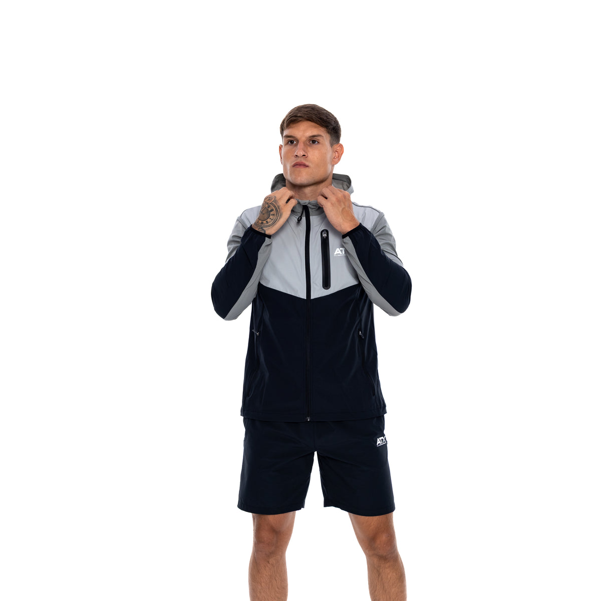 Traverse Track Top - Grey/Black