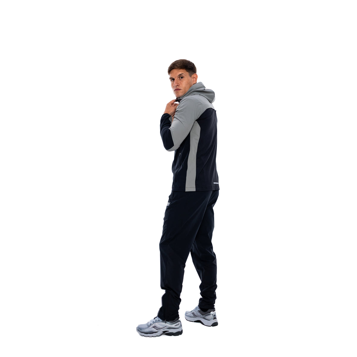 Traverse Track Top - Grey/Black