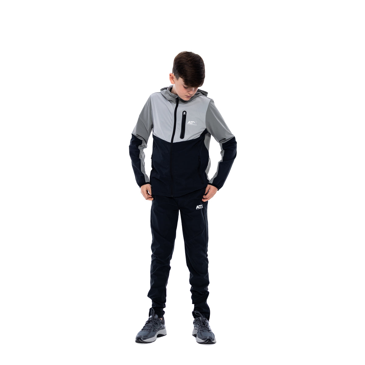 Juniors Traverse Tracksuit - Grey/Black