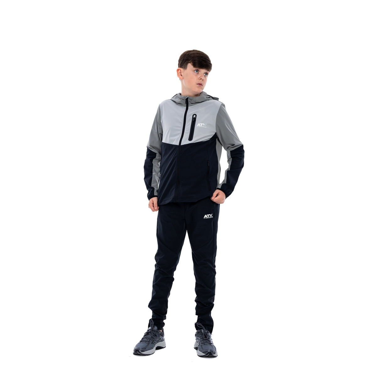 Juniors Traverse Tracksuit - Grey/Black