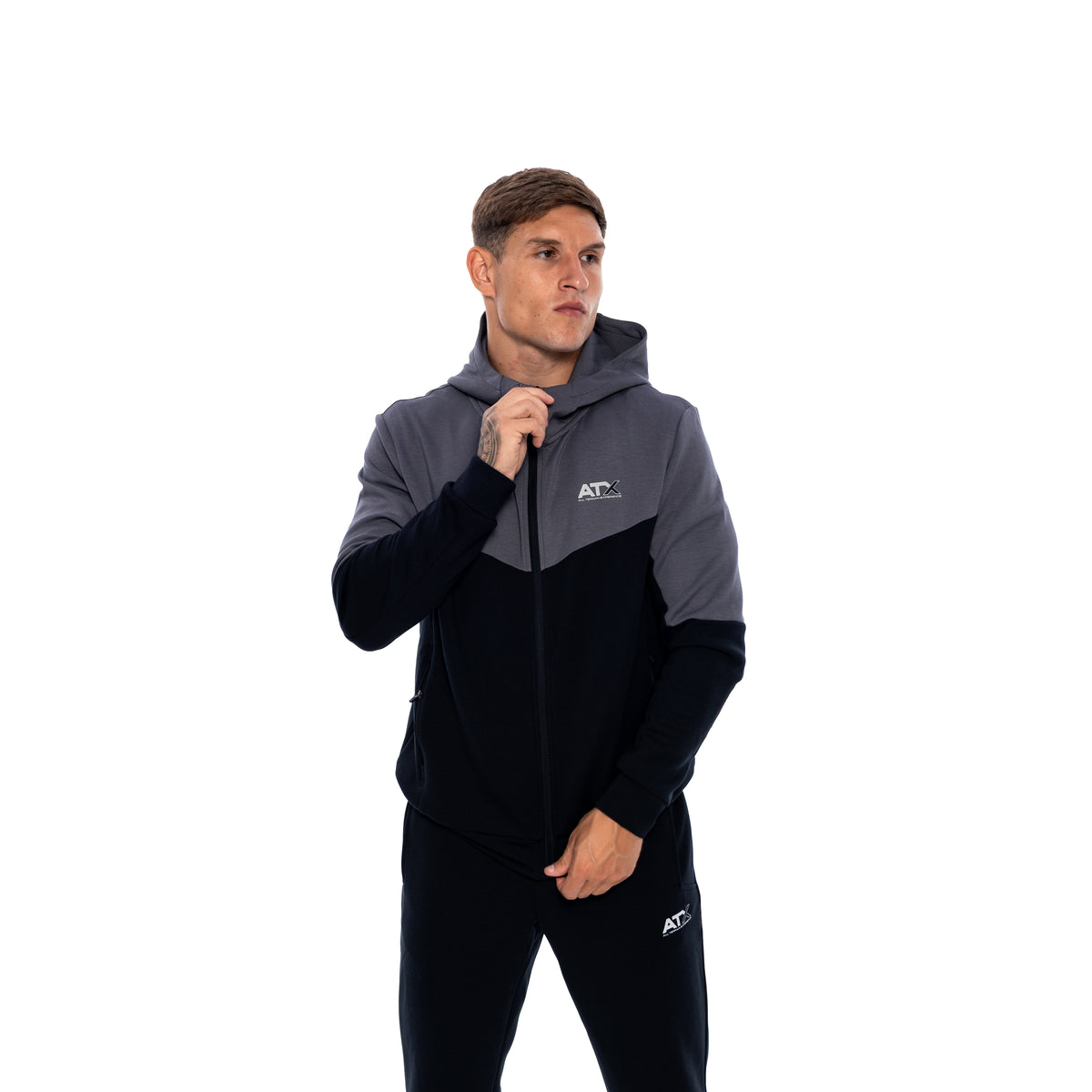 Tundra FZ Hoodie - Black/Dark Grey