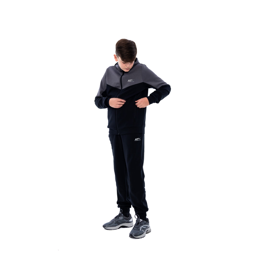 Juniors Tundra FZ Hoodie - Black/Dark Grey