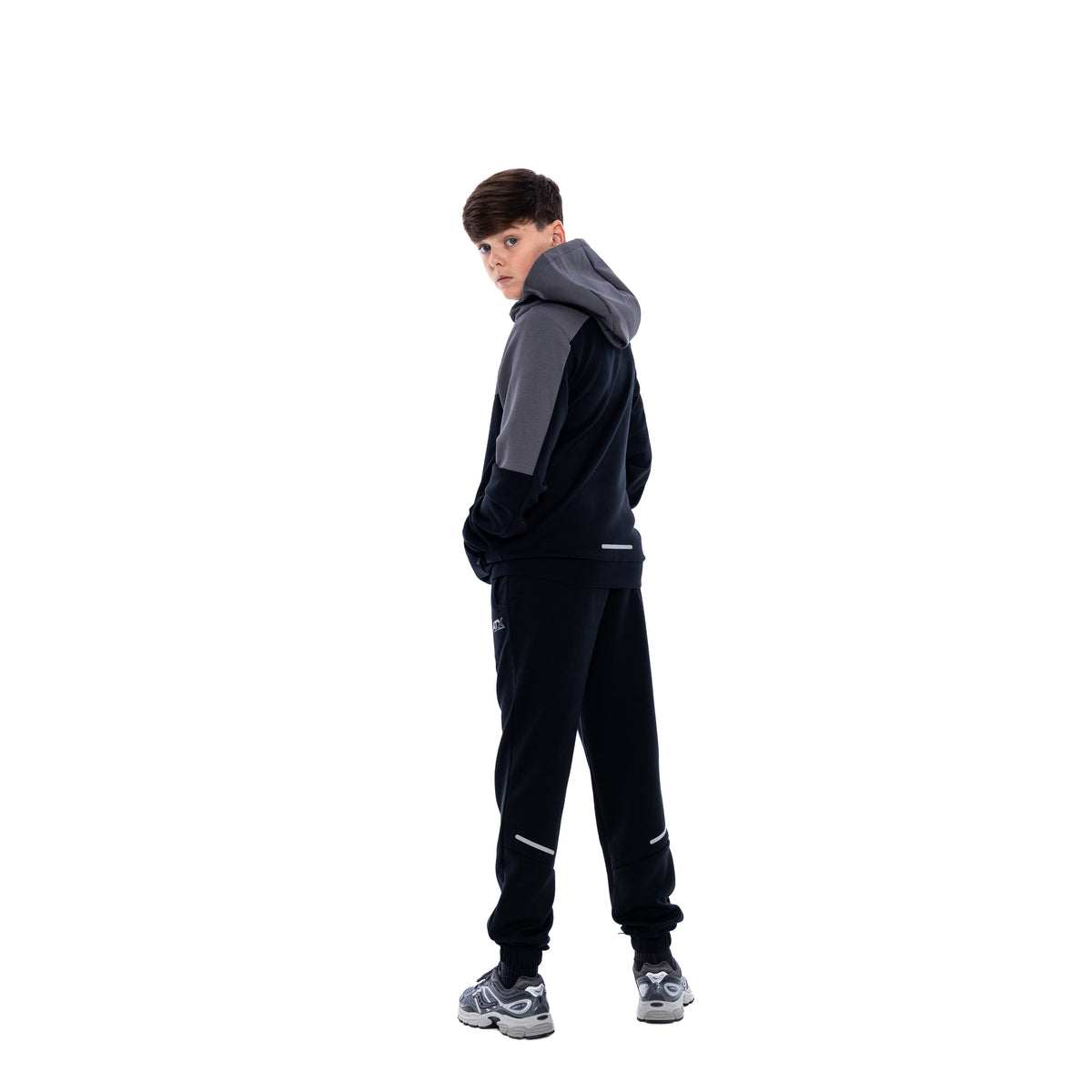 Juniors Tundra FZ Hoodie - Black/Dark Grey