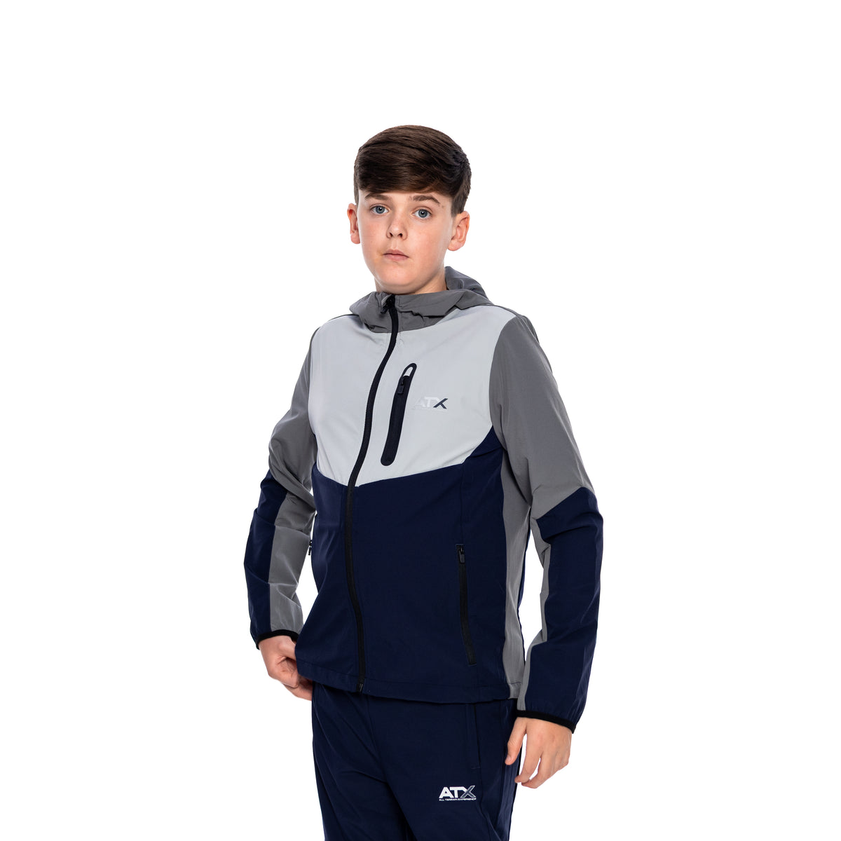 Juniors Traverse Tracksuit - Dark Grey/Navy