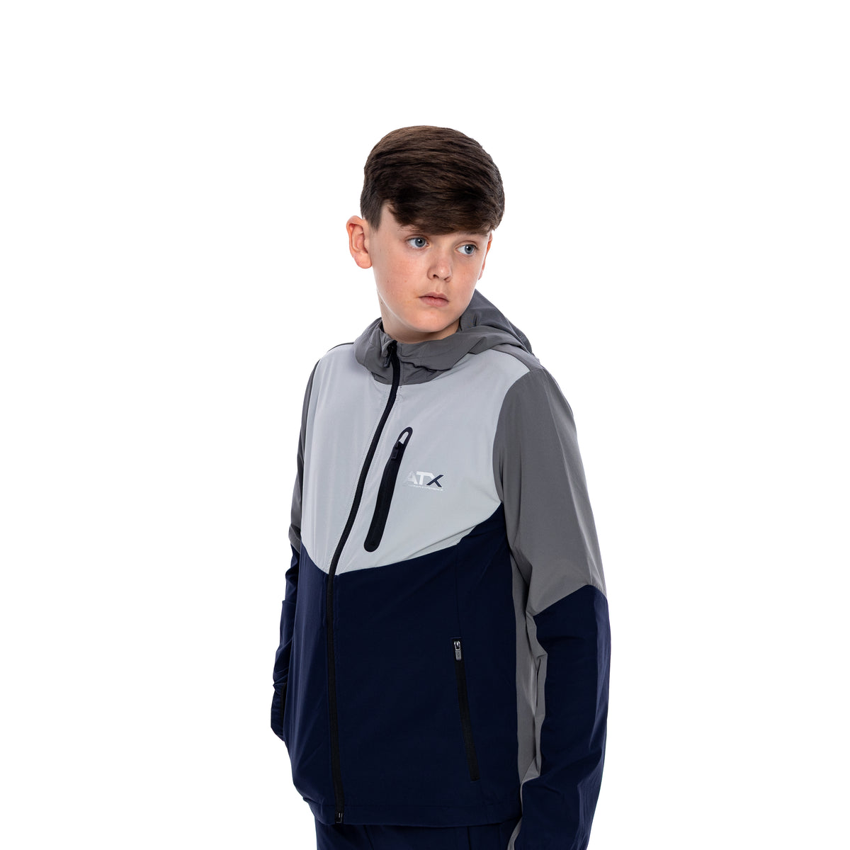 Juniors Traverse Tracksuit - Dark Grey/Navy