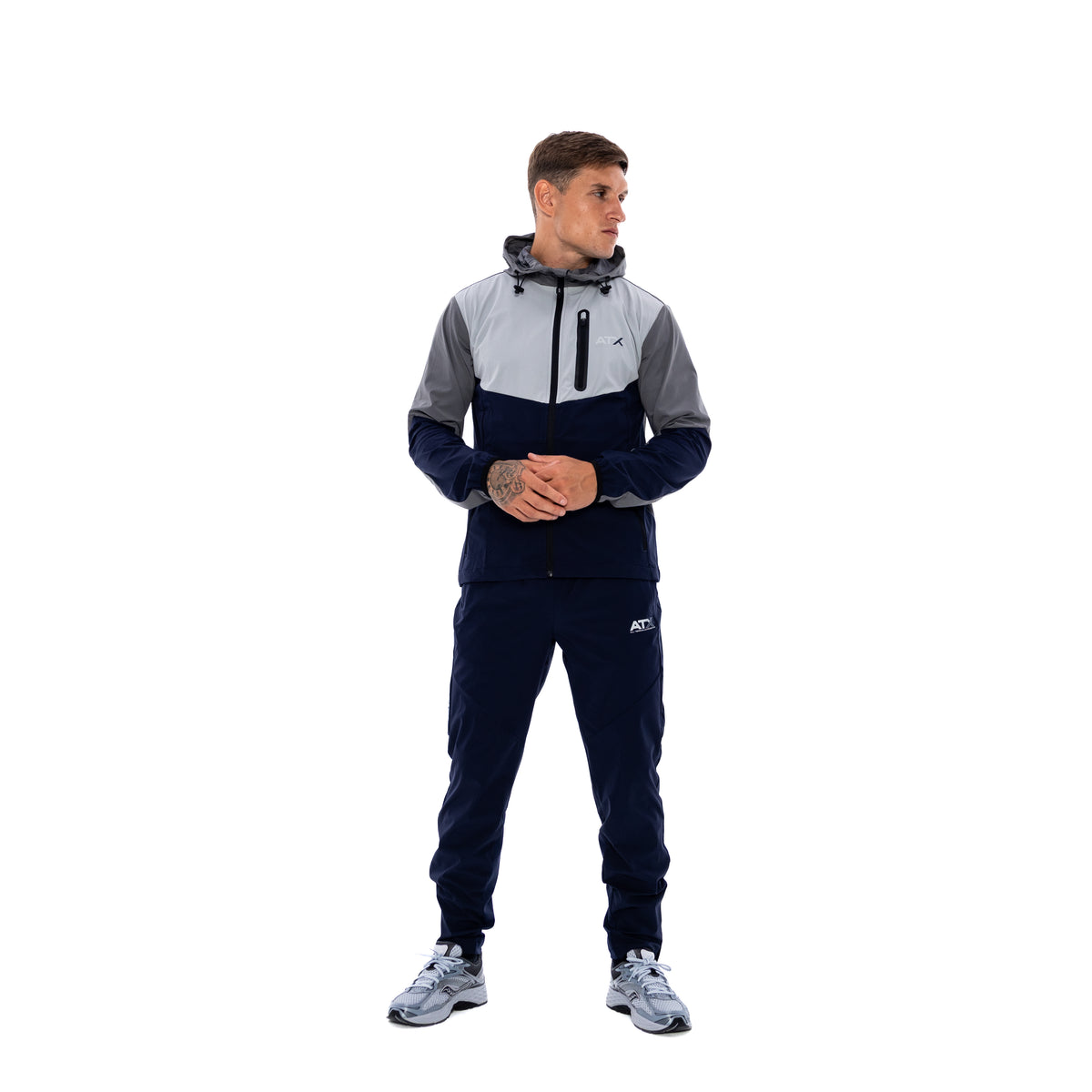 Traverse Track Top - Dark Grey/Navy
