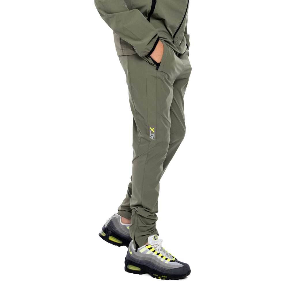 Juniors Traverse Tracksuit - Grey/Khaki Green
