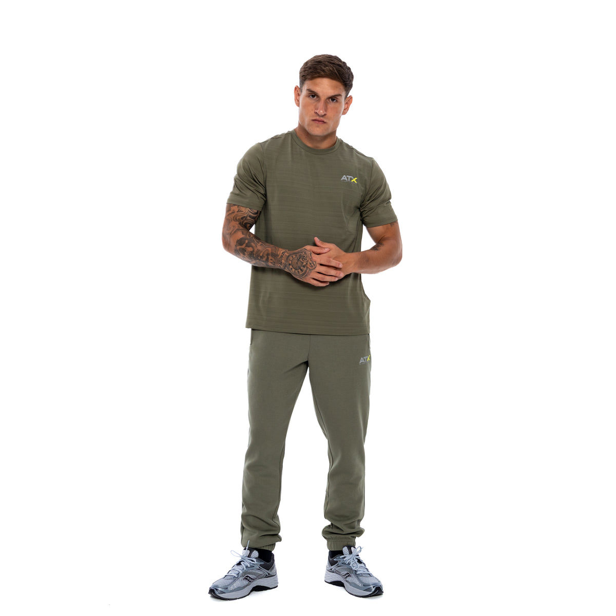 Alpine T-Shirt - Khaki Green/Grey