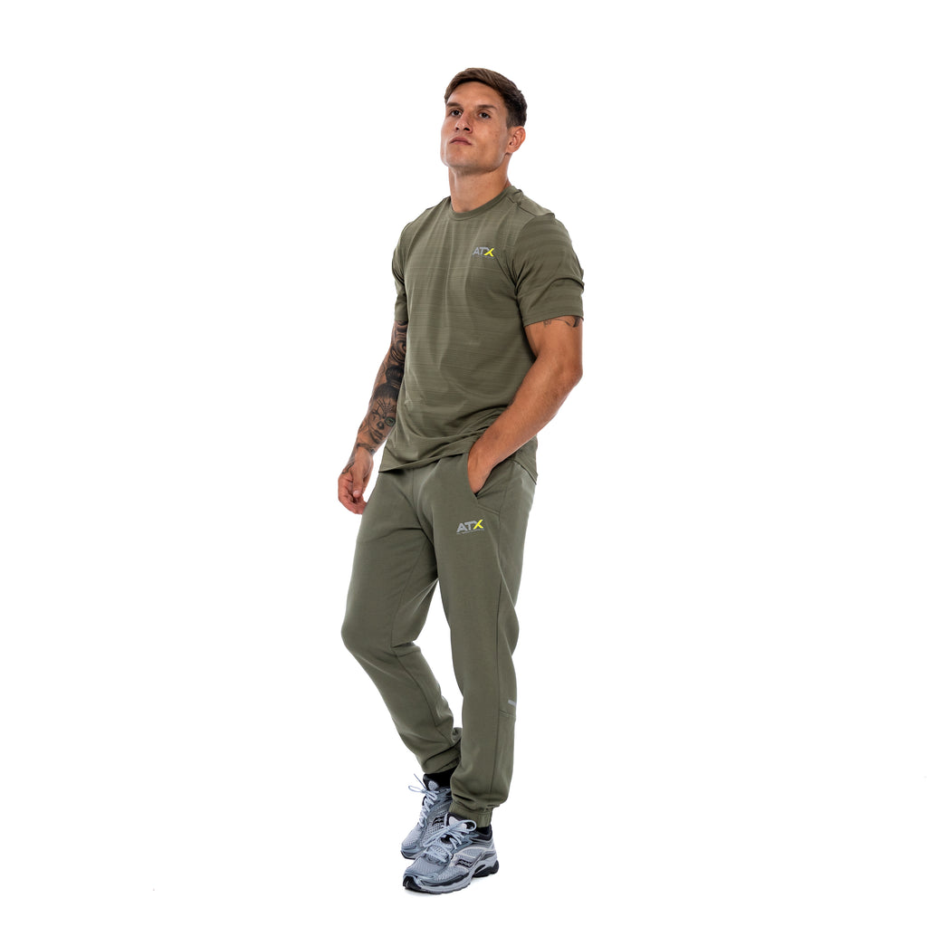 Alpine T-Shirt - Khaki Green/Grey