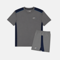 Juniors Cascade T-Shirt / Shorts Set - Dark Grey/Navy
