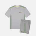 Juniors Cascade T-Shirt / Shorts Set - Grey/Green